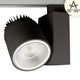 3-Phasen Power-LED Strahler 3400lm 35W 3000K warm Schwarz mit fokussierbarem Abstrahlwinkel 30-50°