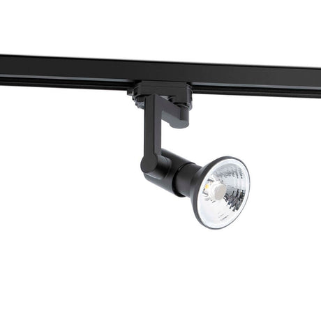 3-Phasen Schienenstrahler RAM PAR30 E27 Schwarz in Schwarz, ideal für moderne Beleuchtungslösungen.