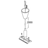 3-Phasen Seilabhängung mit Halter 2m