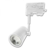 3-Phasen Strahler GU10 dreh- & schwenkbar Weiß, weißer Schienenstrahler mit Adapter für 3-Phasenschienen