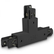 3-Phasen T-Verbinder Rechts Schwarz für 3-Phasen Stromschienen - T-Verbindungsstück in Schwarz.