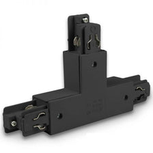 3-Phasen T-Verbinder Links Schwarz, T-Verbindungsstück links für 3-Phasen Stromschienen.