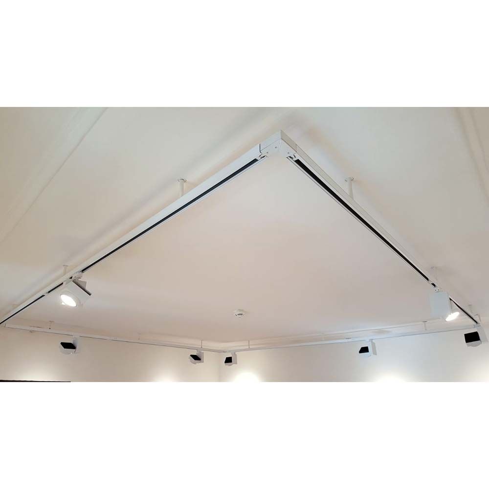 3-Phasen T-Verbinder links in Weiß, ideal für alle gängigen Stromschienen mit modernen Deckenleuchten.