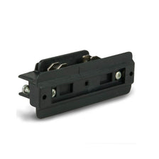3-Phasen Linear-Verbinder Stromführend Schwarz für Stromschienen, schwarzer Kunststoff-Verbinder