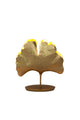 Lampada da tavolo Gingko martellata ovale 34x11 cm oro 