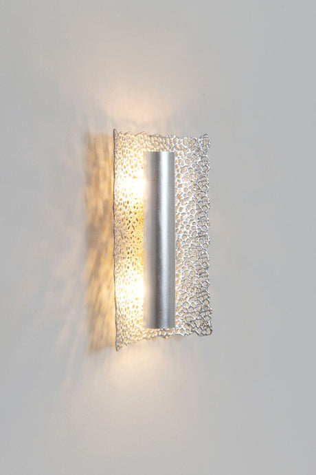 Wandlampe Utopistico 2-flammig mit Blende 27x10cm Silber (2)