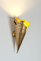Wandleuchte Gingko Quattro gehämmert Rund 14x15cm Gold