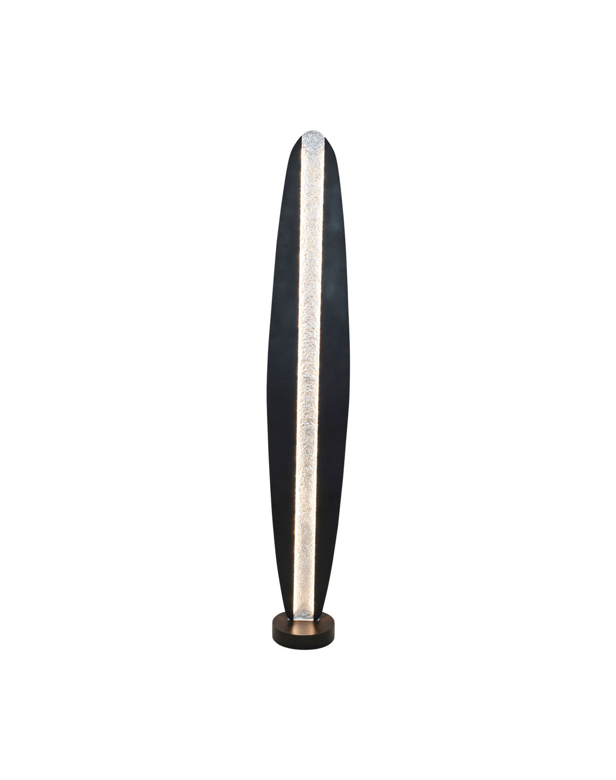 LED-gulvlampe Simbolo hamret 173 cm sølv 