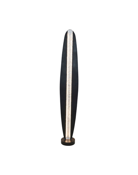 LED-lampadaire Simbolo martelé 173 cm argent 