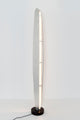 LED-gulvlampe Simbolo hamret 173 cm sølv 