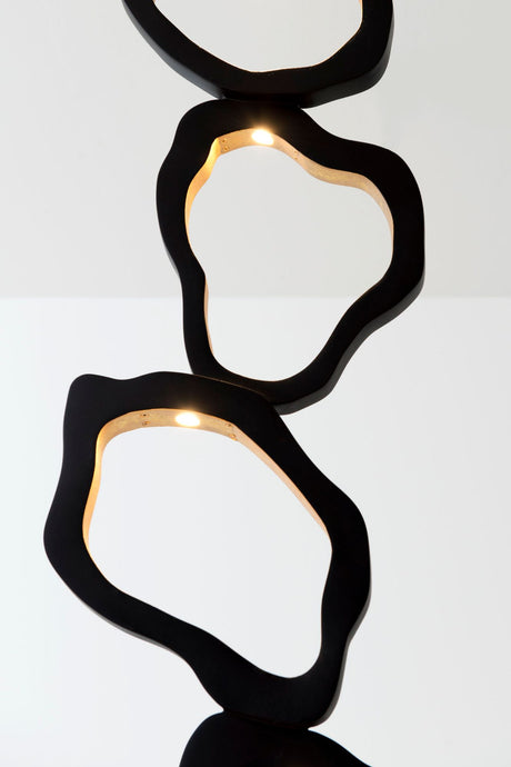 LED lampadaire Infernale à 5 lampes, dimmable, rond, 163 cm 