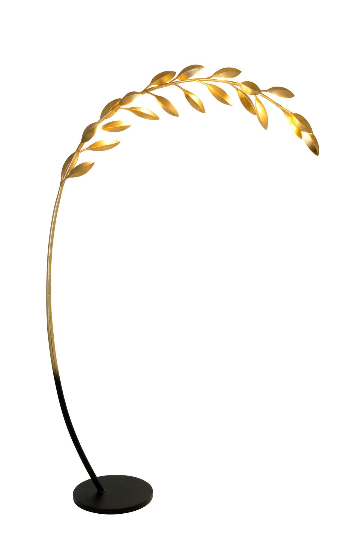 Stehlampe Riso 11-flammig Rund 164 cm Gold