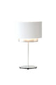 Lampada da tavolo Mattia Oval Perla Silk con paralume 