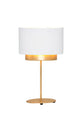 Lampada da tavolo Mattia Oval Perla Silk con paralume 