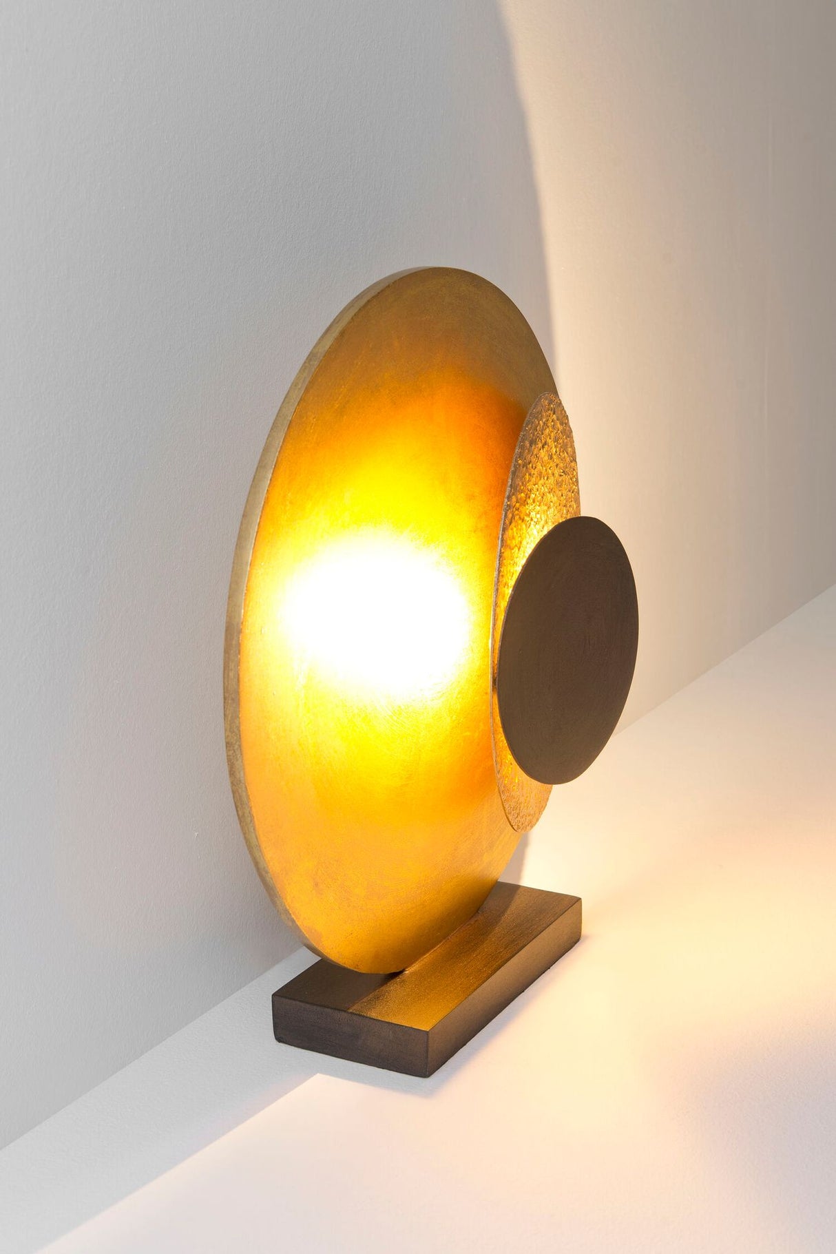 LED-Tischleuchte La Bocca 2-flammig mit Scheibe 40x12cm