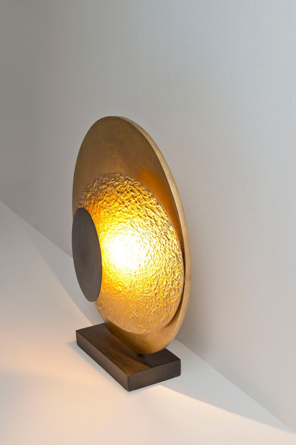 LED-Tischleuchte La Bocca 2-flammig mit Scheibe 40x12cm