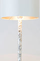 Lampada da tavolo Cancelliere Rotonda Piccolo Perla Silk con paralume 