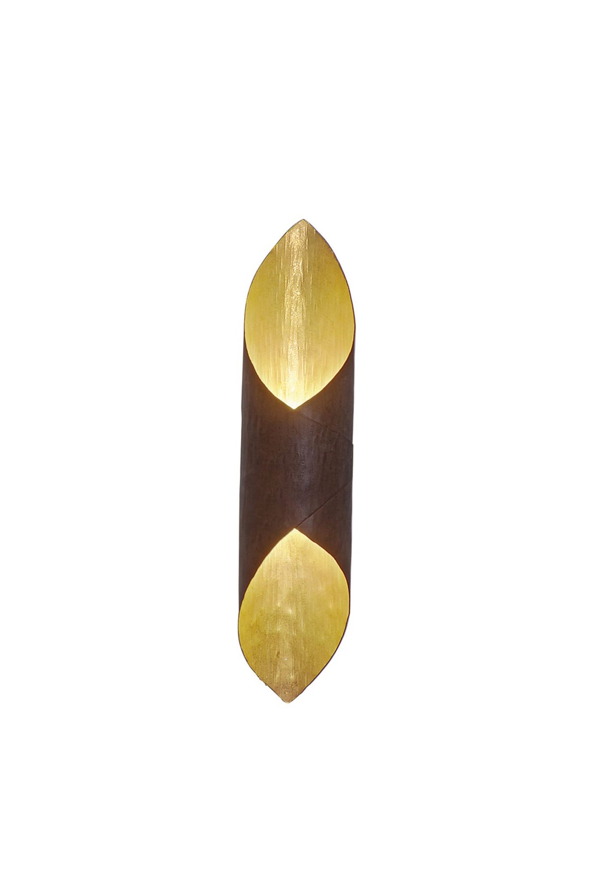 Wandleuchte Organo 2-flammig 9x12cm Gold