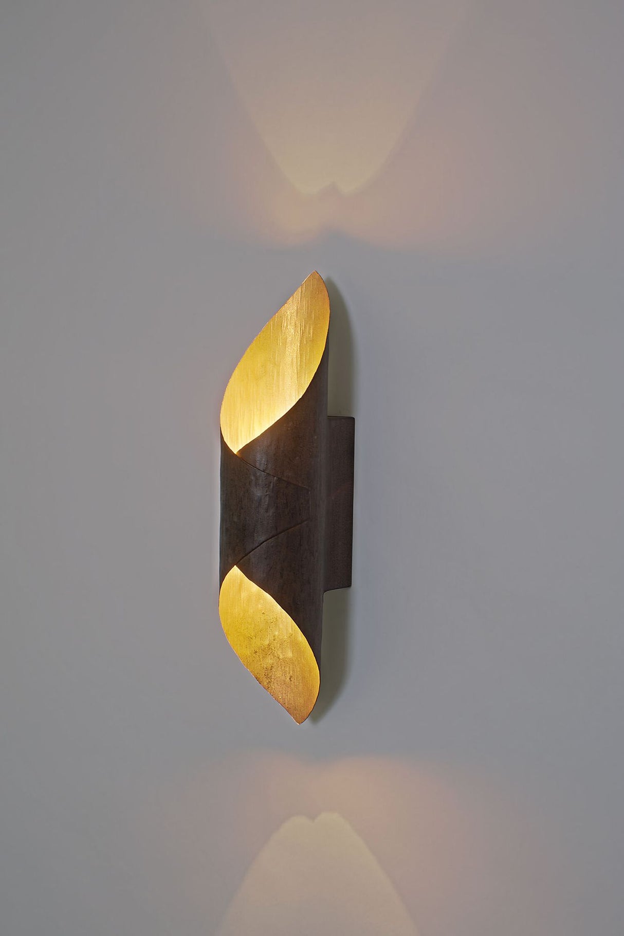 Wandleuchte Organo 2-flammig 9x12cm Gold