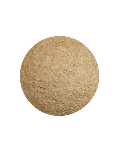 LED-Wandlampe Meteor Grande L, rund, Ø 80cm, dimmbar, Textilschirm beige, Frontansicht