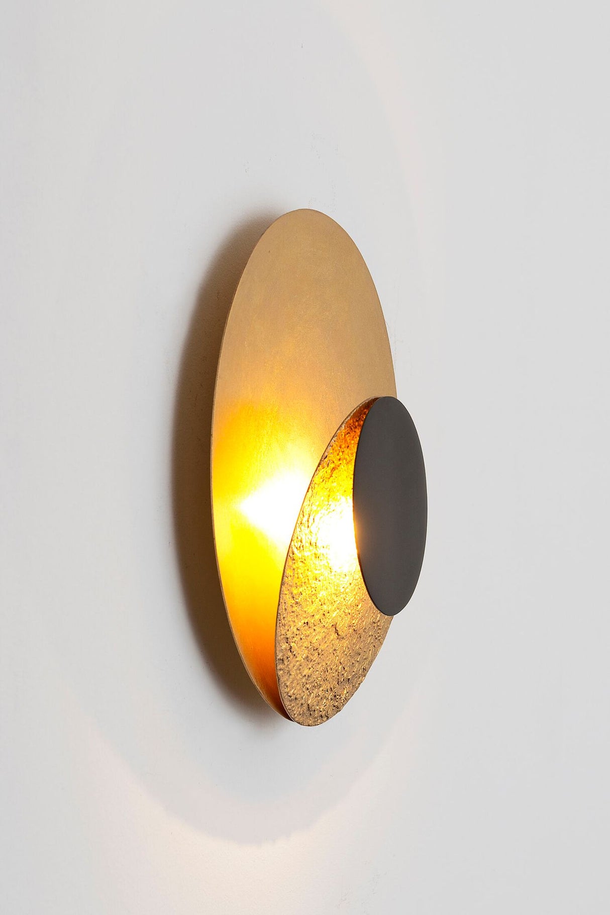 Lampada da parete LED La Bocca a 2 luci dimmerabile con disco 