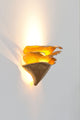 LED-lampada da parete Mecorizza Gross a 3 luci dimmerabile martellata 