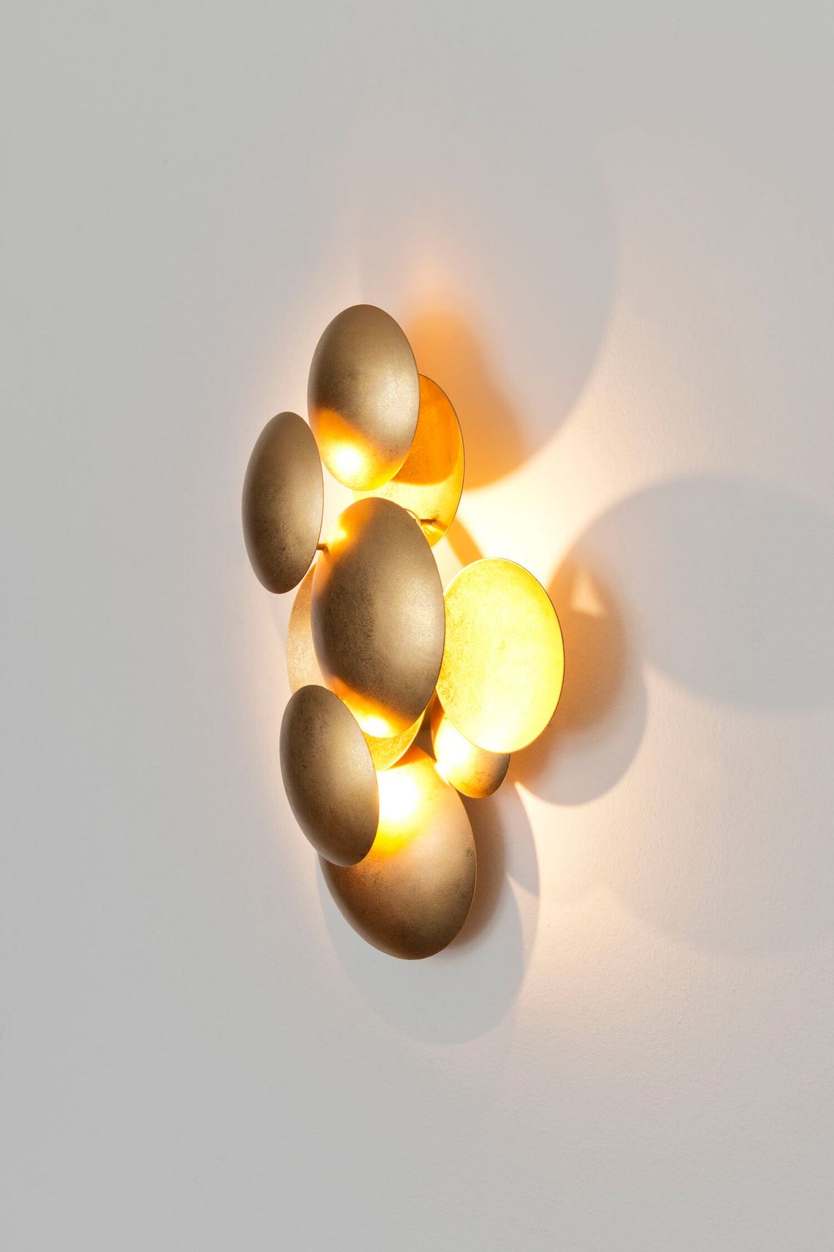 LED applique da parete Bolladaria Medium a 3 luci dimmerabile rotonda 