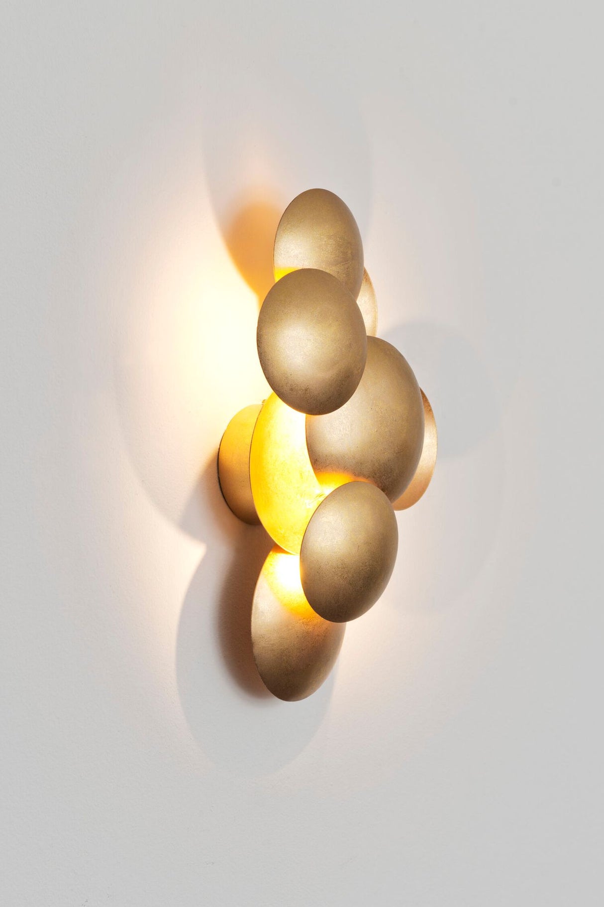 LED applique da parete Bolladaria Medium a 3 luci dimmerabile rotonda 
