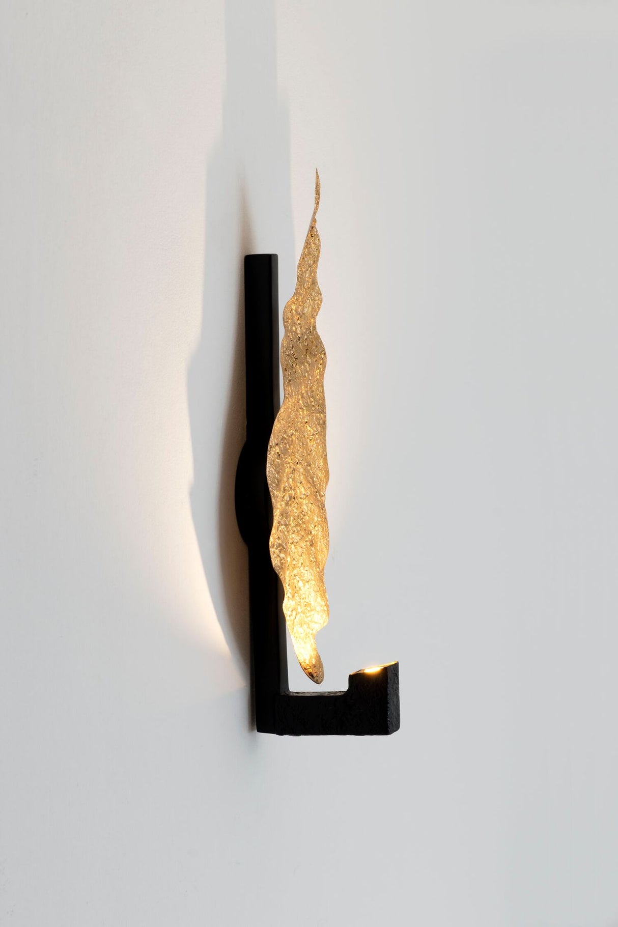 LED-Wandleuchte Gamba dimmbar 19x14cm Gold