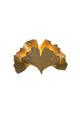 Applique Ginkgo Uno a 2 luci martellata, rotonda 38x12 cm 