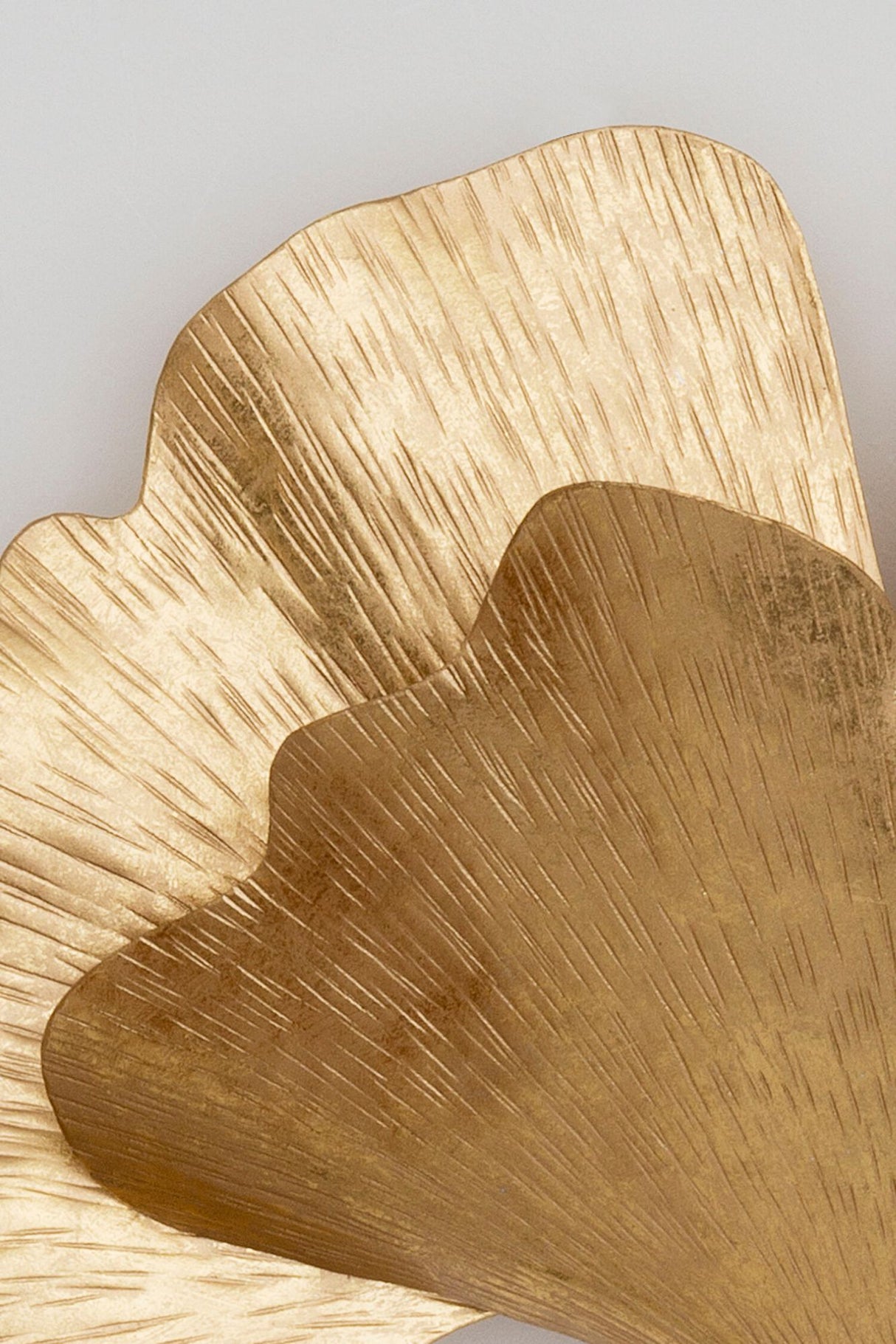 Applique Ginkgo Uno a 2 luci martellata, rotonda 38x12 cm 