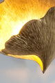 Applique Ginkgo Due a 2 luci martellata rotonda 32x11cm 