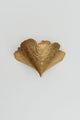 Applique Ginkgo Tre a 2 luci martellata 32x10cm oro 