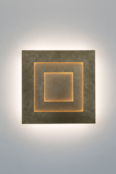 LED-Wandleuchte Masaccio Quadrato dimmbar 80x6cm Gold (1)