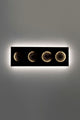 LED-Wandlampe Fasi della Luna dimmbar gehämmert mit Scheibe