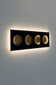 LED-Wandlampe Fasi della Luna dimmbar gehämmert mit Scheibe