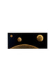 Lampada da parete LED Galassia dimmerabile martellata 150x4 cm Oro 