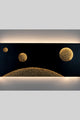 Lampada da parete LED Galassia dimmerabile martellata 150x4 cm Oro 