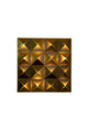 LED-væglampe Pyramide med 17 lyskilder dæmpbar 80x5 cm guld 