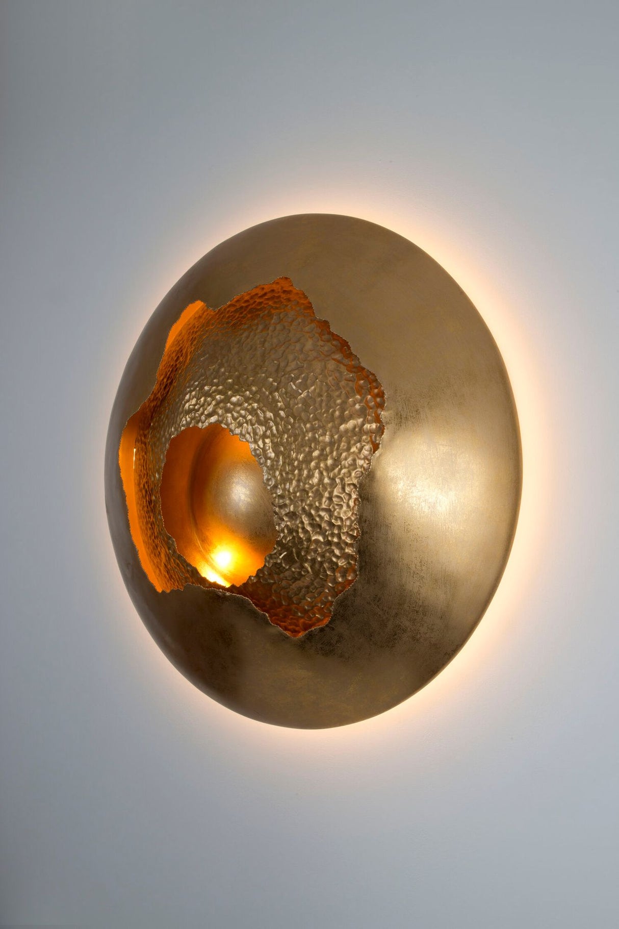 LED applique da parete Nido di Vespe Grande dimmerabile martellata 