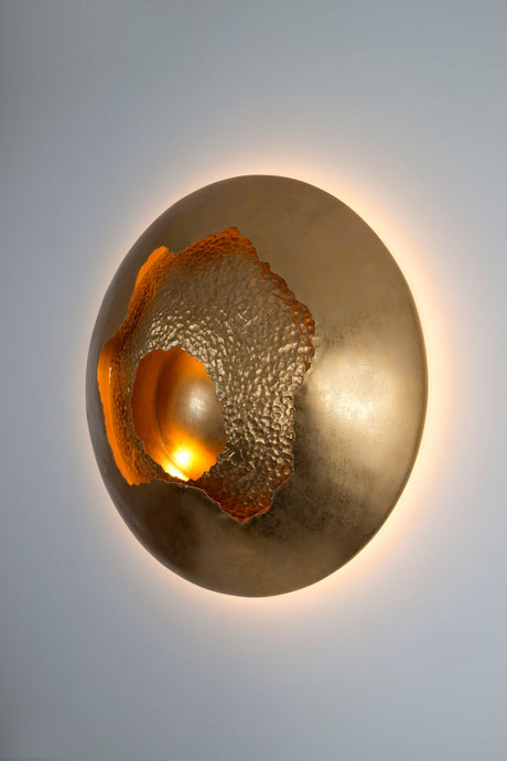 LED-Wandleuchte Nido di Vespe Grande dimmbar gehämmert (2)
