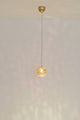 Lampada a sospensione Cappuccino alogena rotonda Ø 13 cm oro 