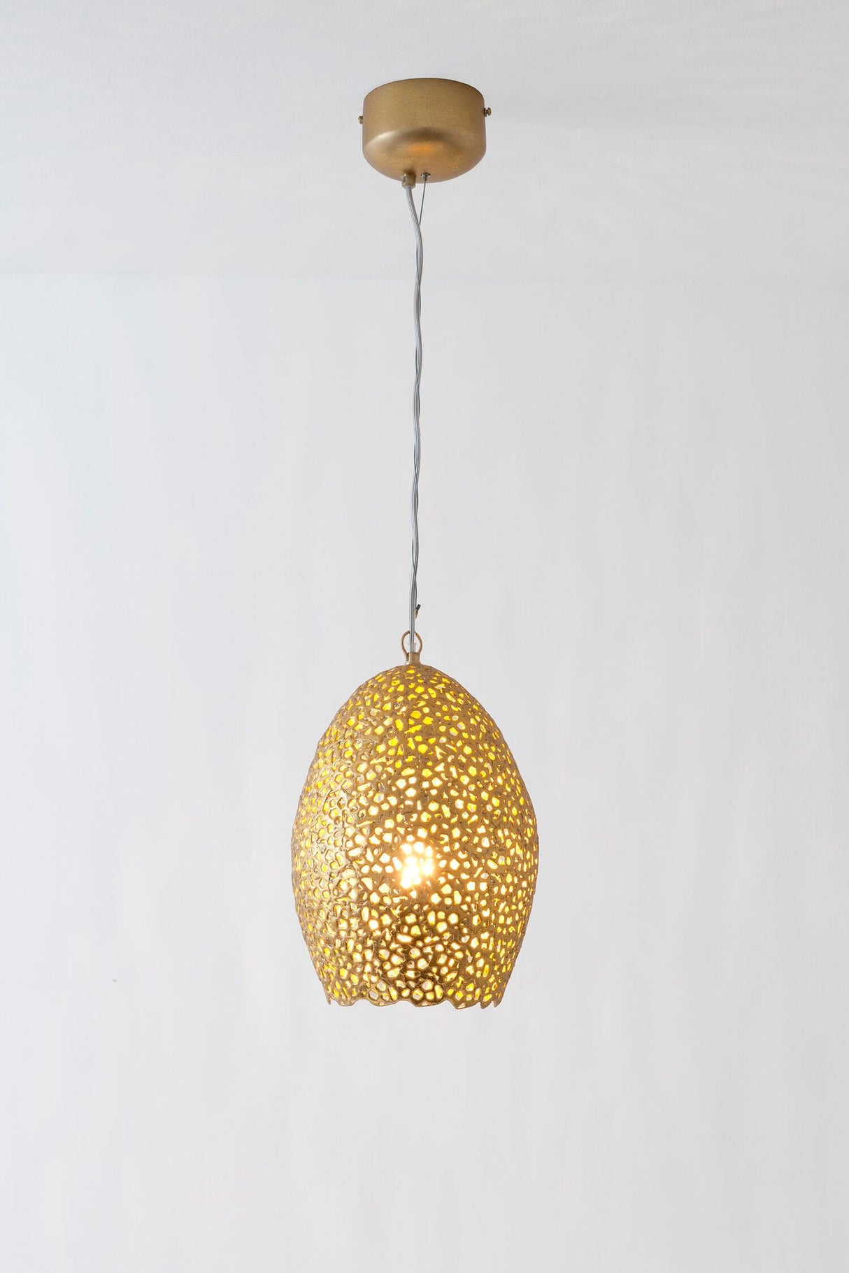 Pendellampe Cavalliere Piccolo med skærm, rund Ø 22 cm 