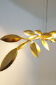 Pendelleuchte Riso 11-flammig 130x30cm Gold