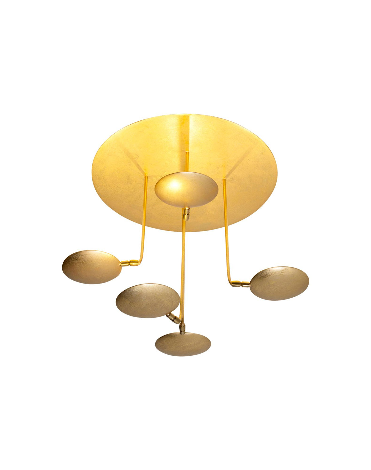 LED-Lampada da soffitto Trasformista a 5 luci dimmerabile con snodo sferico 