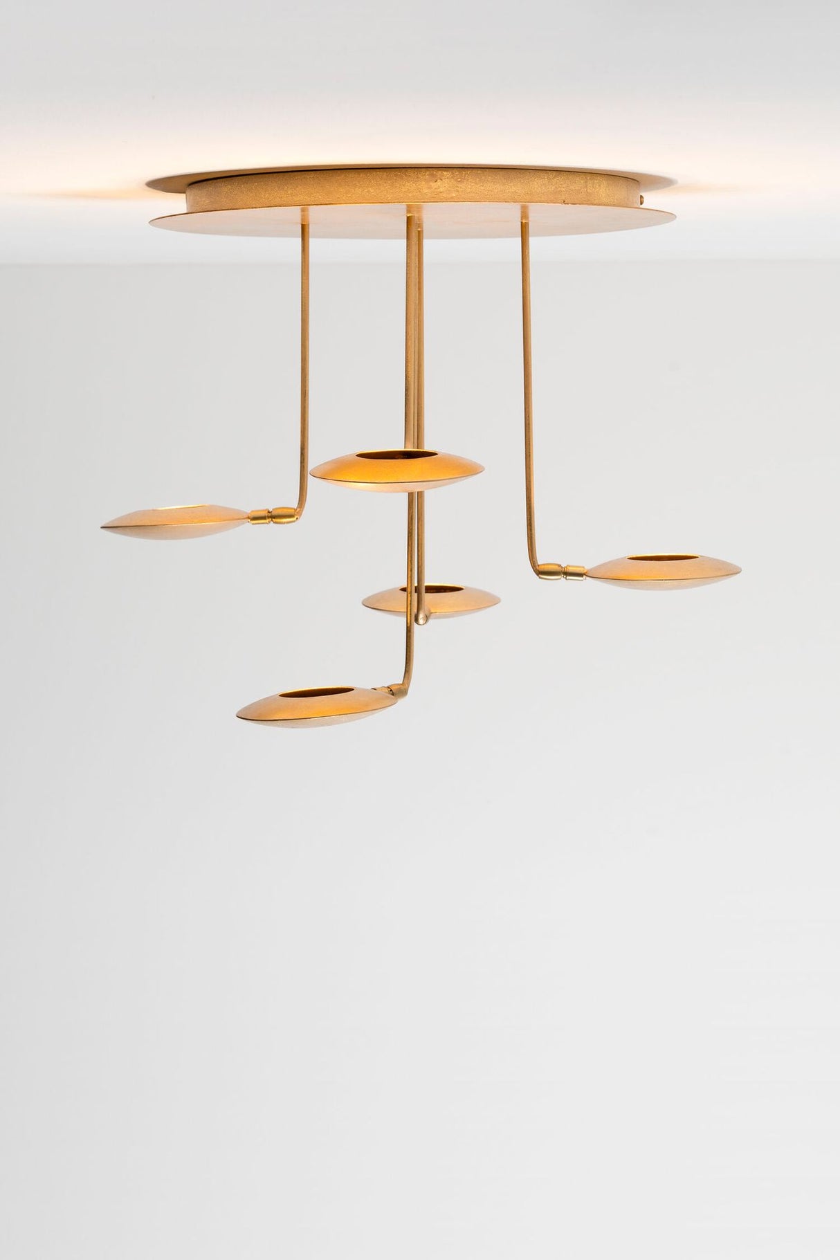 LED-Lampada da soffitto Trasformista a 5 luci dimmerabile con snodo sferico 