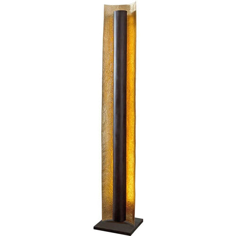 Frittstående lampe Utopistico Ii jern gull-brun-svart med elegant form og varmt lys.