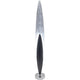 Stehleuchte Lingua Eisen Braun-Schwarz-Silber mit modernem Design und eleganten Linien.