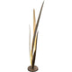 Stehleuchte Palustre Eisen Braun-Schwarz-Gold mit elegantem Design und weichem Licht.