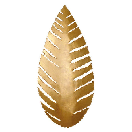 Wandleuchte Pietro Eisen Gold, goldene Blatt-Design Wandleuchte aus Eisen für moderne Inneneinrichtung.